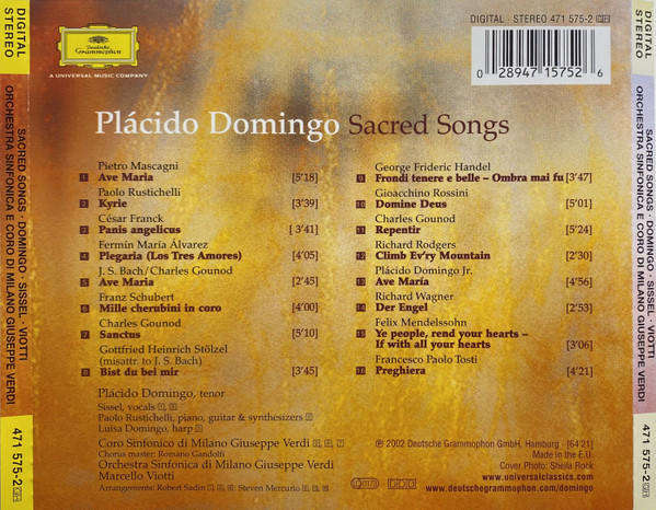 Plácido Domingo - Sacred Songs (CD)