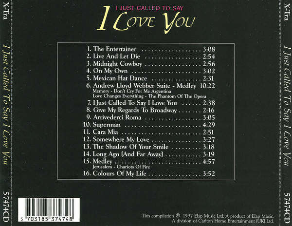 The Mantovani Orchestra - I Just Called To Say I Love You (CD)