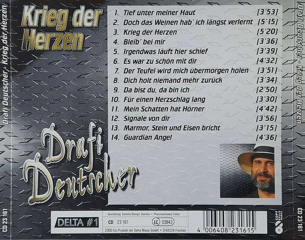 Drafi Deutscher - Krieg Der Herzen (CD)