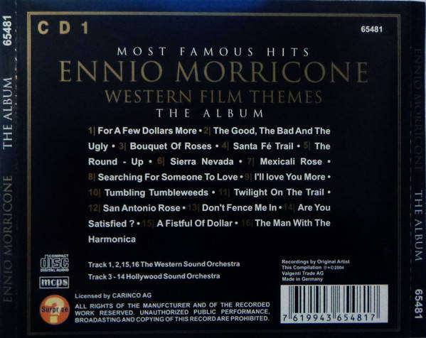 Ennio Morricone - Western Film Music (CD)