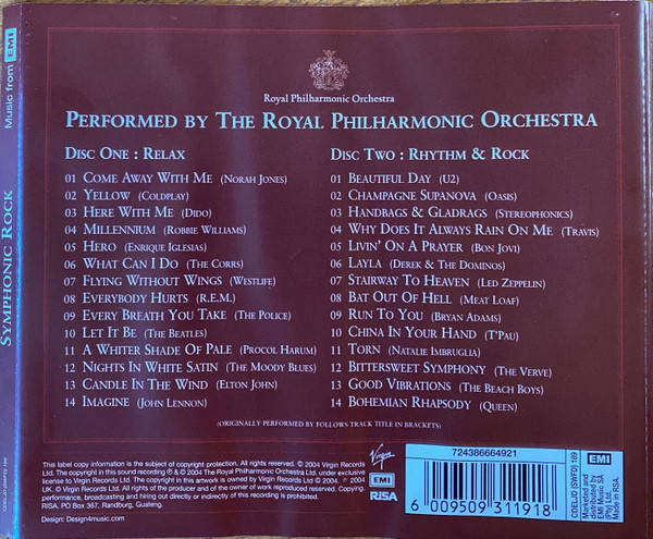 Royal Philharmonic Orchestra - Symphonic Rock (Double CD)