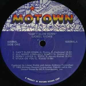 Lionel Richie - Can't Slow Down (Vinyl LP) US Import 6059ML Gatefold