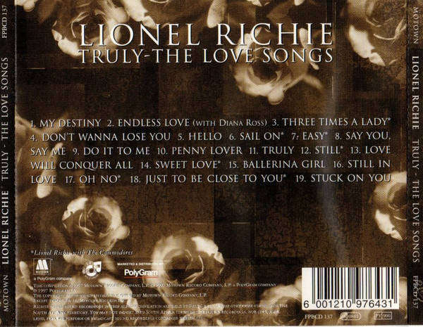 Lionel Richie - Truly - The Love Songs