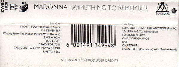 Madonna - Something To Remember (CD)