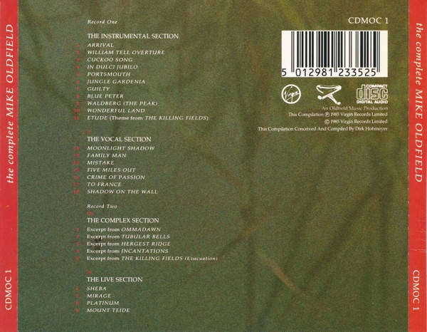 Mike Oldfield - The Complete Mike Oldfield (CD Double)