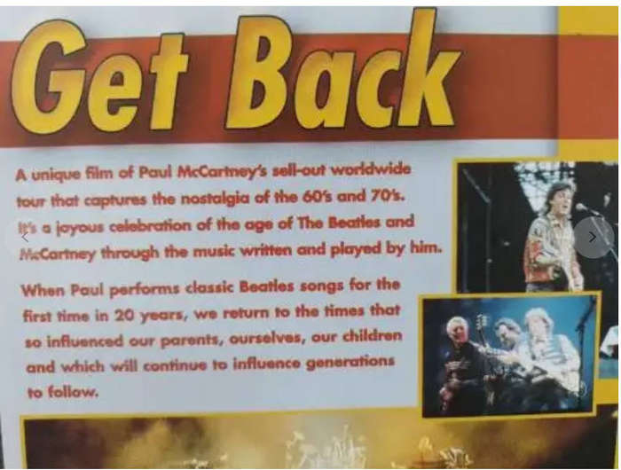 Paul McCartney - Get Back (DVD)