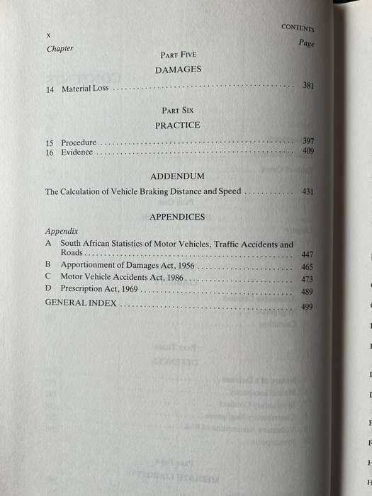 South African Motor Law Volume 1 and 2 by WE Cooper and BR Bamford