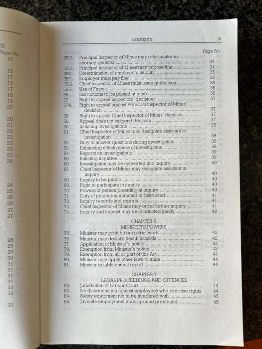 BOHSS Mine Health and Safety Act and Regulations 29 of 1996, 6th Edition