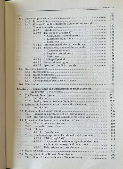 Information and Communications Technology Law by D van der Merwe, A Roos, T Pistorius and S Eiselen