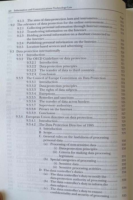 Information and Communications Technology Law by D van der Merwe, A Roos, T Pistorius and S Eiselen