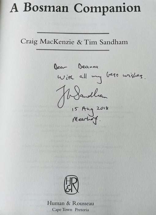 Signed! A Bosman Compassion from Abjaterskop to Zwingli by Craig Mackenzie and Tim Sandham