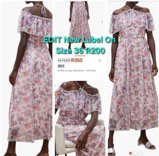 EDIT -  Off The Shoulder Floral Summer Dress-     New
