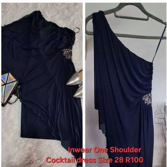 Inwear One Shoulder Cocktail / Formal  Dress - Size 28 -  Like New