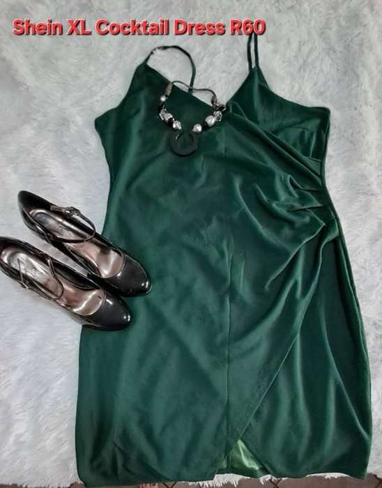 Shein  Green  Mini Cocktail Dress -   Size  XL -  Like New