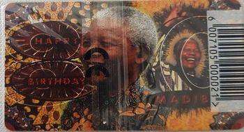 Nelson Mandela Birthday Phone Card Dated: 2000