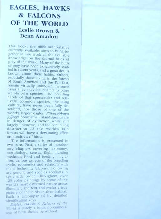 Eagles, Hawks & Falcons of the World by Leslie Brown & Dean Amadon