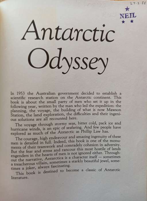 Antarctic Odyssey by Phillip Law