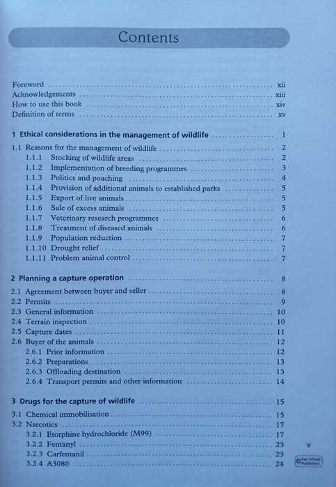 The Capture, Care and Management of Wildlife