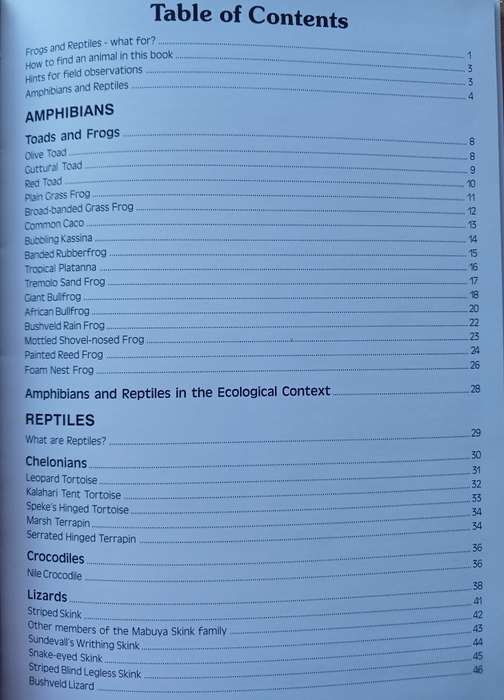 Common Amphibians and Reptiles of Botswana