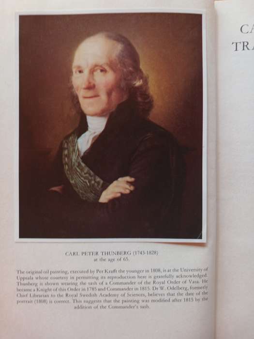Carl Peter Thunberg Travels at the Cape of Good Hope 1772-1775