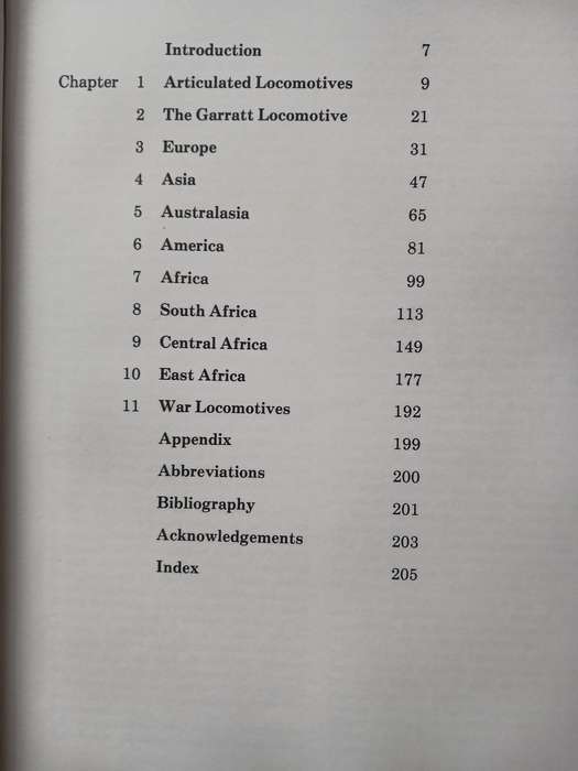 Garratt Locomotives of the World