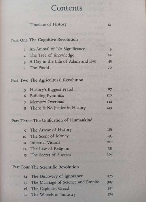 Sapiens - A brief History of Humankind