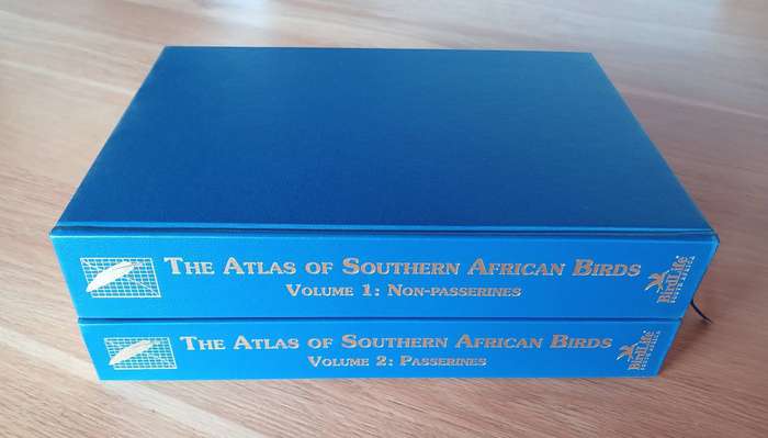 The Atlas of Southern African BIrds in 2 Volumes (Vol 1: Non-Passerines, Vol 2: Passerines)