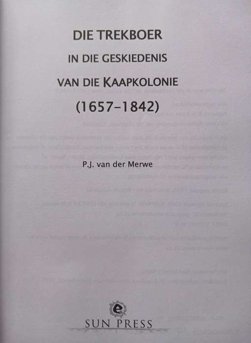 Die Trekboer in die Geskiedenis van die Kaapkolonie (1657-1842)