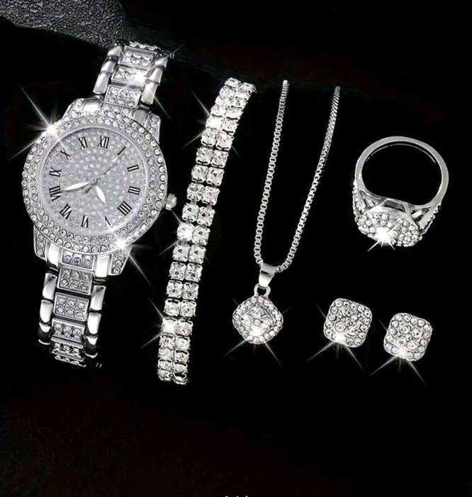 6pc decor woman Quartz Watch set