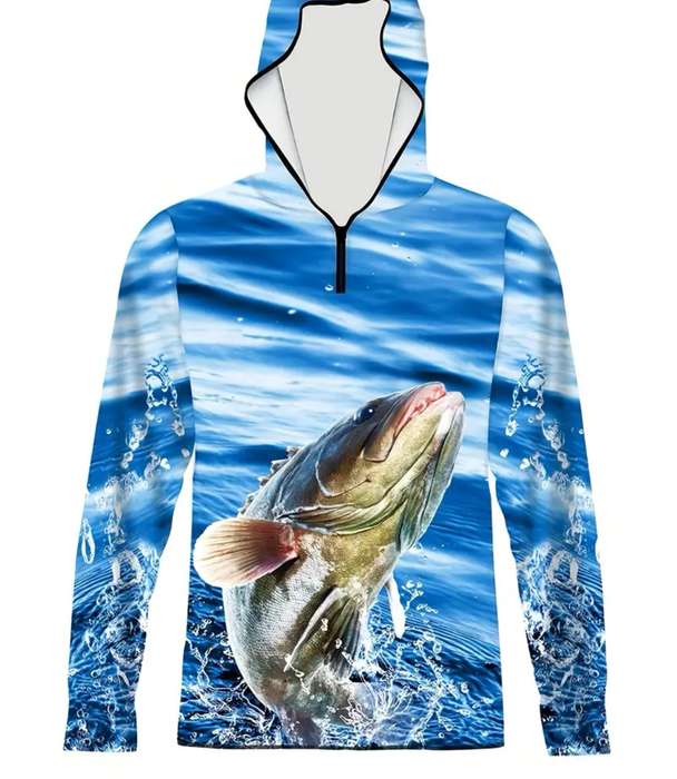 Wow amazing luxurious luxurious Men's. +100 uv(sun) protected fishing Hoodie