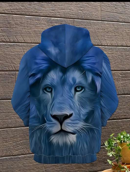 Wow amazing luxurious Men's Manfinity LEGND Men's 3d printed lion hoodiie(jacket )