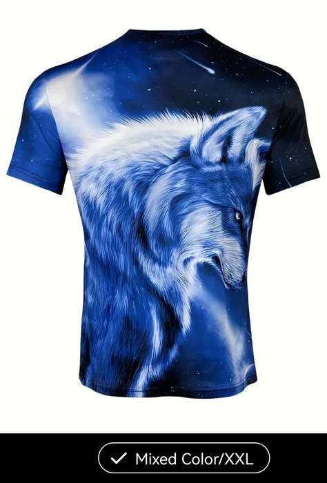 Men's Manfinity wolf printed T shirt