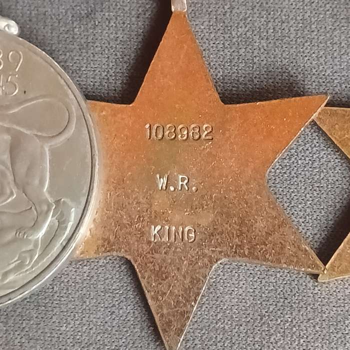 4 x WW2 MEDALS : 108982 W.R.KING