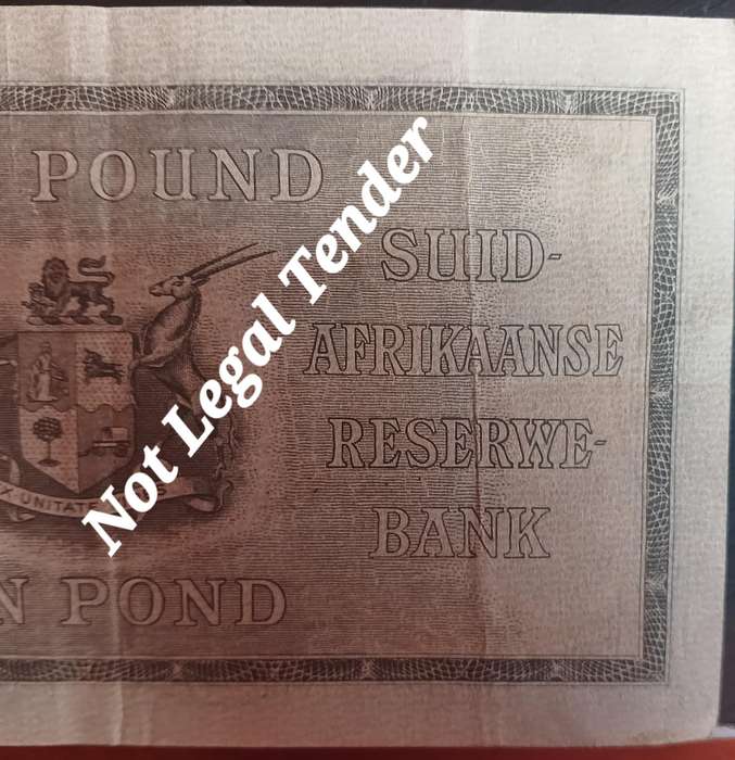 SOUTH AFRICAN 1 POUND A/124 840514