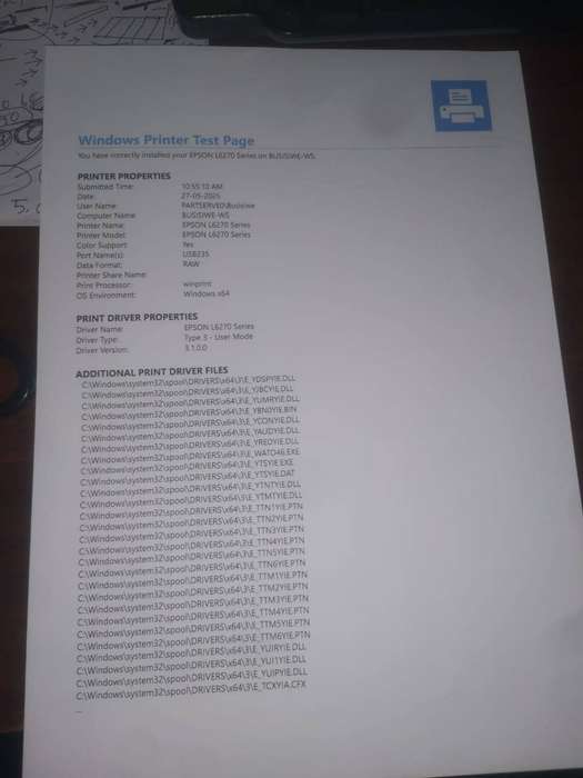 USED EPSON L6270 Ecotank Printer