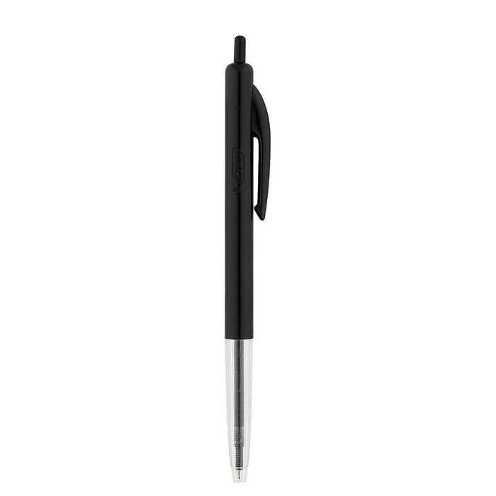 BIC Clic Medium Ballpoint Pens, Black (Box of 60)