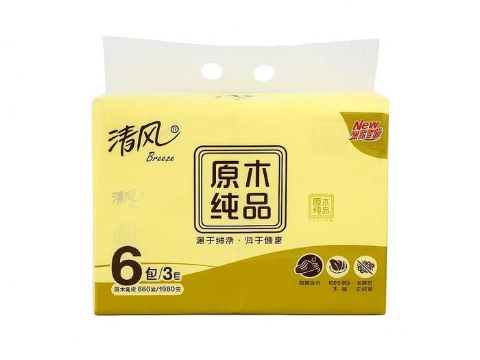 Breeze 3-Ply Facial Tissues  6 Pack