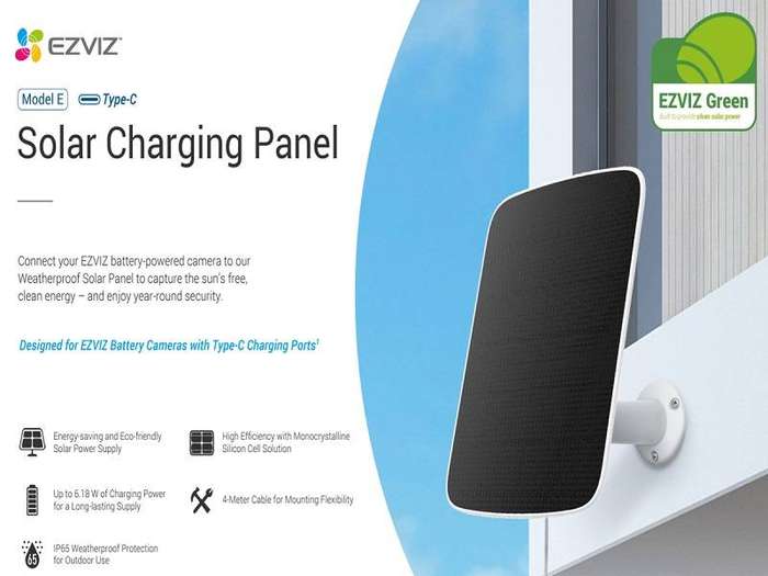 USED EZVIZ Type-C Solar Panel For Smart
