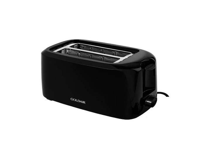 GOLDAIR 2 Slice Toaster Black