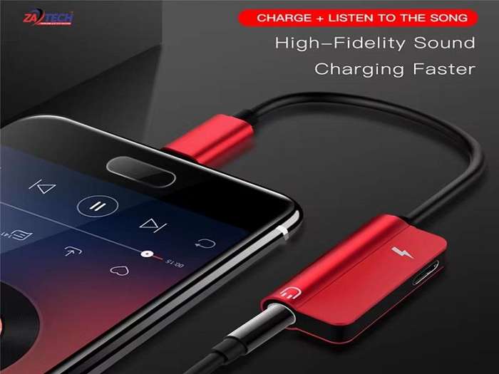 TYPE C To Aux Charging Play Music Call