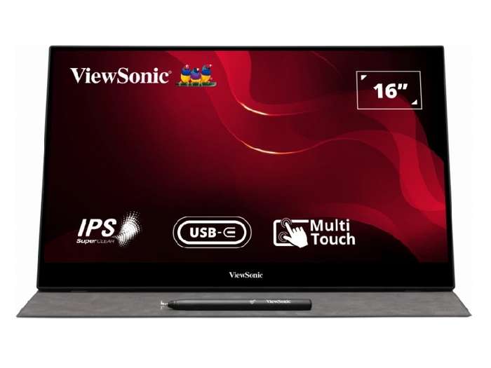 Viewsonic TD1655 16 USB-C Multi-Touch Portable Monitor