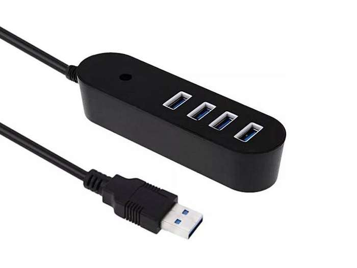 ZATECH 4 Port Usb Hub 1.0Mtr Usb2.0 SUPPORT 1TB