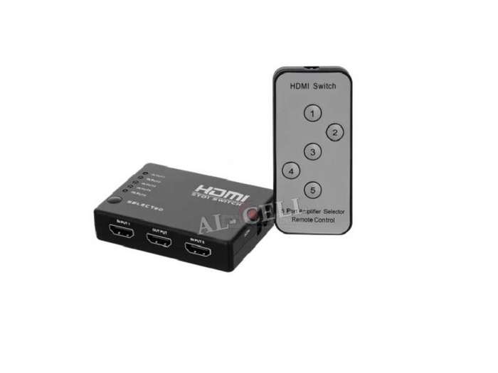 ZATECH 5 Port Hdmi Switch + Remote