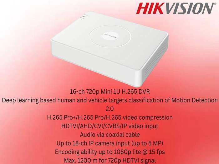 HIKVISION 16CH DVR Kit with 16x 2MP Cameras, 2TB HDD & Zatech Cables