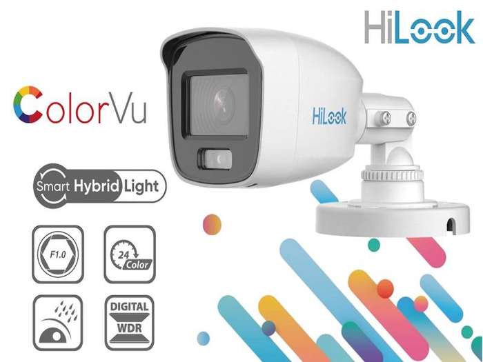 HiLook 4-Channel ColorVu CCTV Kit with 1TB HDD, Zatech ready Cables& JB