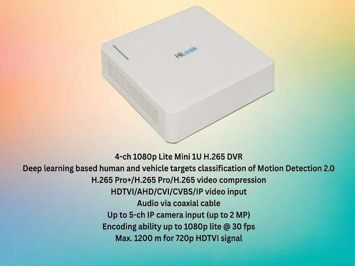 HiLook 4CH CCTV Kit with 2MP Cameras, 20m Cables & Junction Boxes