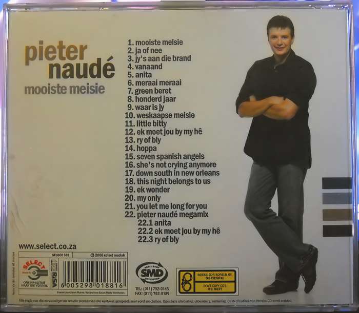 PIETER NAUDE mooiste meisie CD