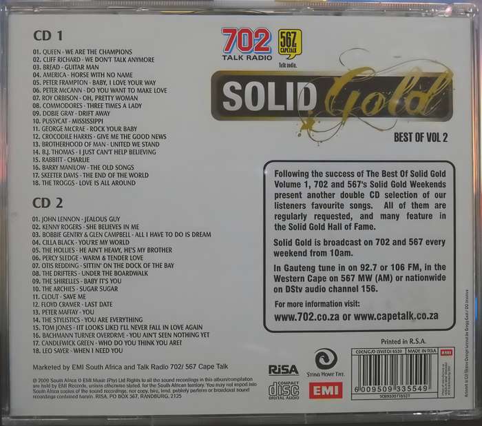 SOLID GOLD Best of Vol 2 CD