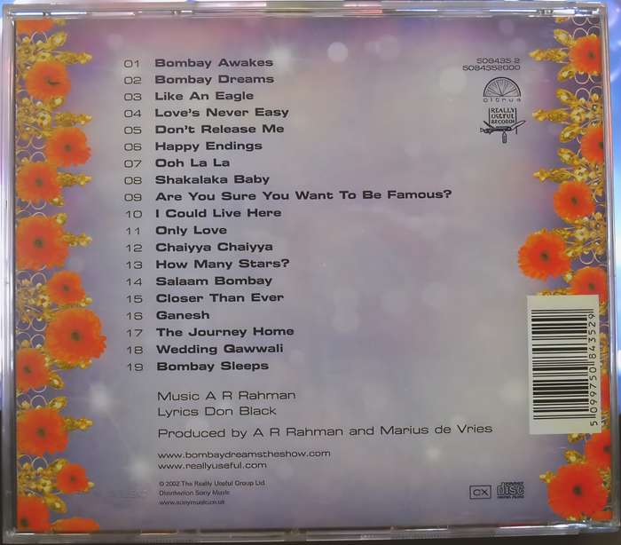 BOMBAY DREAMS CD