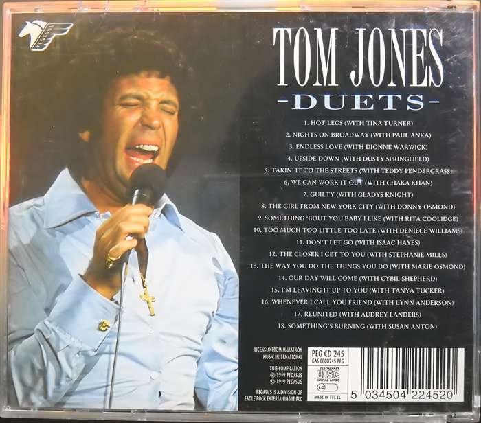 TOM JONES Duets CD